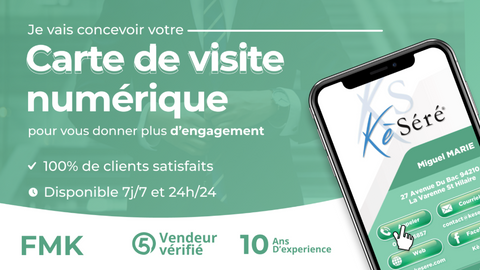 Carte de visite Cliquable numérique mobile